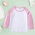 thumbnail image 2 of MIASHUI T-Shirts à Manches Longues pour Filles Hauts pour Garçons Col Rond T-Shirts Basiques, Rose, 18-24 Mois, 2 of 9