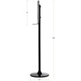 thumbnail image 4 of Alpine Industries Distributeur Universel de Désinfectant et Savon en Acier Inoxydable Stand Noir (Lot de 2), 4 of 13