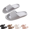 thumbnail image 4 of Mens and Womens Home Slippers Simplicity Solid Color Quick Drying Soft Sole Comfortable Non-Slip Indoor and Outdoor EVA Slippers Black-02, 4 of 4