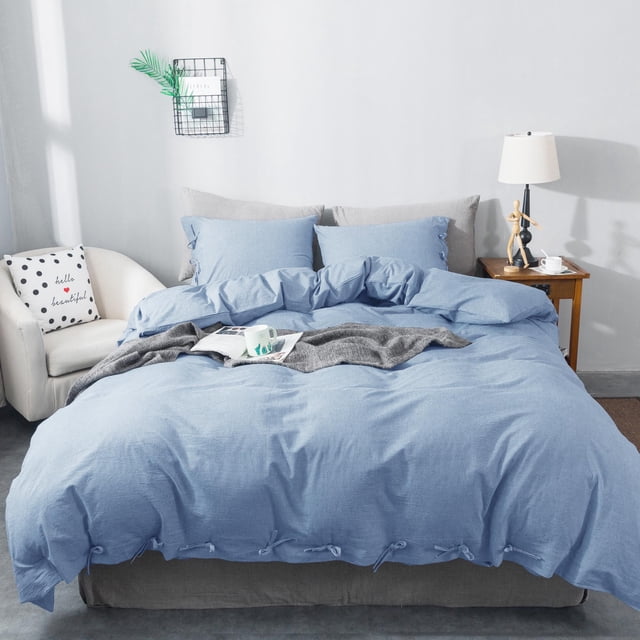 Ensemble de Housse de Couette 100 % Coton pour Toutes les Saisons