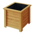 thumbnail image 1 of VegTrug 15" Square Wooden Planter - Natural, 1 of 2
