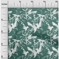 thumbnail image 1 of oneOone Tissu Velours Vert Sarcelle Poussiéreux Feuilles Matériel de Robe Tissu Imprimé Tissu au Mètre 58 Pouces de Large, 1 of 5