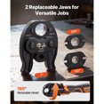 thumbnail image 4 of KFFKFF Cordless Mini Press Tool, 18V Electric Pipe Crimping Tool for 1/2", 3/4", 1" PEX Pipe Copper Rings, PEX Press Tool Kit with 2pcs Battery, 4 of 9