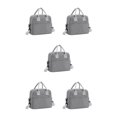 thumbnail image 2 of Transemion Fashionable Cooler Bags Stay Trendy While Keeping Food Cool And Fresh Polyester Portable With Should Strap gray 5Set, 2 of 6