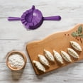 thumbnail image 4 of Empanada Maker Dumpling Mold, 4 Inch Ravioli Pierogi Press, 2 in 1 Dough Cutter Sealer, Plastic Calzone Pot Pie Maker, Kitchen Tool for Hand Pie Turnover Samosa Gyoza, A Chaotic Mold, 4 of 5