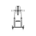 thumbnail image 4 of Eaton Tripp Lite Series Support TV Roulant Robuste, Hauteur Ajustable, Écrans 60 Pouces - 100 Pouces - Chariot - pour Panneau Plat / Tableau Blanc / Cahier / Équipement AV - Aluminium, Acier - Noir, Argent - Taille d'Écran : 60 Pouces-100 Pouces, 4 of 7