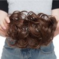thumbnail image 3 of Mode Désordonné Extensions de Pain de Cheveux Scrunchies Cheveux Morceaux Donut Updo Queue de Cheval pour les Femmes, 3 of 6