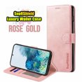 thumbnail image 1 of Samsung Galaxy S23 Ultra 5G Étui Smart View Supershield Portefeuille à Rabat - Or Rose, 1 of 5