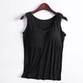 thumbnail image 1 of UPPADA Womens Crewneck Tank Tops Summer Sleeveless Scoop Neck Tees Solid Color Basic Slim Fitted Cami Shirts Womens Tank Tops Camisole Top Built In Bra Adjustable Straps,Clearance on sale, 1 of 4