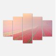 thumbnail image 2 of Sunrise over Rows of Tulips - Landscape Canvas Art Print, 2 of 3