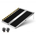 thumbnail image 1 of KFFKFF Rampe Portable pour Fauteuil Roulant, 3 Pi, Rampe Pliante Antidérapante en Aluminium pour Handicap pour Fauteuil Roulant, Capacité de 800 Lb, Rampes de Seuil de Porte pour Marches de Maison, Escaliers, Entrée, Seuil, 1 of 9