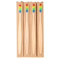 thumbnail image 2 of facefd 4/6/10PCS Rainbow-colored Double-core Bristles Eco-friendly Bamboo Toothbrush, 2 of 6