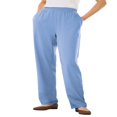 thumbnail image 1 of CHOK Plus Size 7-Day Knit Straight Leg Pant Stretch Elastic Waist Petite & Tall - 3X  Navy, 1 of 6