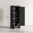 thumbnail image 3 of HOMCOM Kitchen Pantry with Adjustable Shelves Single Door for Dining Room, 3 of 10