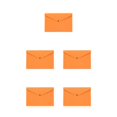 thumbnail image 3 of Youkk Convenient File Document Bag Store And Sort With Ease Easy Access To Supplies Felt Folder Organizer orange 5Set, 3 of 6