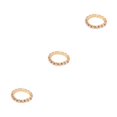 thumbnail image 4 of Maytalsory Bague en Cristal Extensible de Luxe Unique pour Déclaration d'Amour Bague Incrustée à la Mode Dorée 1 Rangée 3Ensemble, 4 of 6