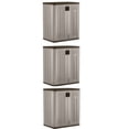 thumbnail image 1 of Suncast 9 Cu Ft Heavy Duty Resin Garage Base Storage Cabinet, Platinum (3 Pack), 1 of 6
