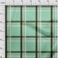 thumbnail image 2 of oneOone Georgette Viscose Mint Green Fabric Madras Check Sewing Craft Projects Fabric Prints By Yard 42 Inch Wide, 2 of 4