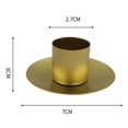 thumbnail image 4 of fastboy Pillar Candle Holder Candlelight Home Decor for Party Christmas Dining Gold Small, 4 of 9
