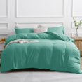 thumbnail image 1 of Duvet Cover Queen -Piece Prewashed Ultra Soft Queen Bedding Set - Features Zipper Closure and Corner Ties Includes Duvet Cover x Pillowcases No Comforter, 1 of 7