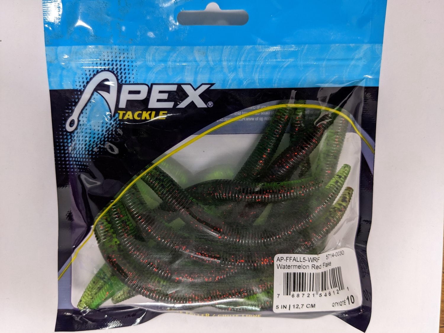 Apex AP-FFALL5-WRF Free Faller Watermelon Red Flake 5" (10 Pack)