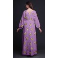 thumbnail image 3 of Bimba Robe Maxi à Manches Longues pour Femmes en Georgette Mousse avec Papillons et Papillons Imprimés, Taille Élastique - Très Petit, 3 of 5