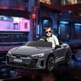 thumbnail image 2 of Aosom 12V 3.1 MPH Kids Ride on Car w/ Remote Control, Suspension, Grey, 2 of 10
