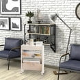 thumbnail image 4 of Black and Friday Clearance Sale Deal cuyhtdup 3-layer Rolling Utility Car, Mobile Bookshelf, Multifunctional Mobile Bookshelf With Lockable Casters, Suitable For Learning, Office, Kitchen, Classroom, 4 of 4