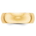 thumbnail image 2 of Bracelet de Mariage Demi-Rond en Or Jaune 14K 7mm, 2 of 3