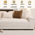 thumbnail image 4 of EGNMCR Sofa Cover Washable Non Sliped Plushs Material Suitable For Three Seater Sofas Thick And Soft Sofa Cover Flock Sofa cushion, 4 of 6