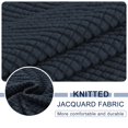 thumbnail image 3 of 2024 Jacquard Stretch Sofa Slipcover Textured Non Slip Couch Cover  Loveseat  Dark Gray, 3 of 6