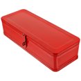 thumbnail image 1 of HEALEEP 1Set Tool Chest Box Thickened Iron Red for Home Use Portable Tool Organization, 1 of 8