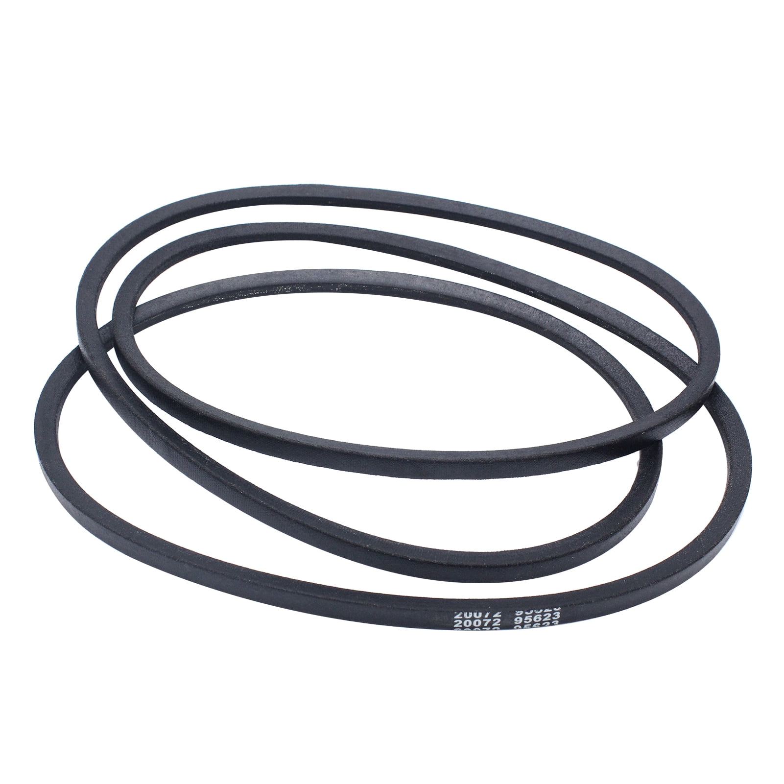 Black PU Leather Lawn Mower Belt - 1/2 Inch Width, 104 OD Length (40-42 Inch), Replacement Drive Belt for Garden Machinery, Heavy-Duty Durable Transmission Belt, 1 Piece Pack, 300g Weight,