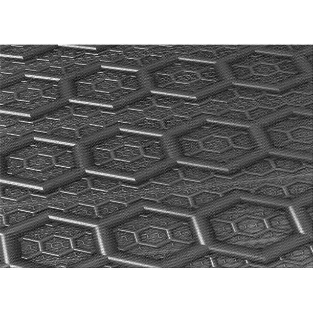 Ahgly Company Machine Washable Indoor Rectangle Transitional Charcoal Black Area Rugs, 2' x 3'