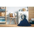 thumbnail image 2 of Ahgly Company Tapis d'Intérieur Lavable à la Machine, Carré, Transitionnel, Bleu, Tapis de Zone, 7 Pieds Carré, 2 of 7