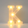 thumbnail image 2 of Light Up Letters Led Bar Lights & Signs Alphabet Led Letter Lights Up White Plastic Letters, Hanging On A-M& White Led Lights, 2 of 3