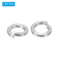thumbnail image 3 of Unique Bargains M4 Split Lock Washer, 25 Pack 4mm ID 6.3mm OD 304 Stainless Steel Spring Lock Washer Gasket, Silver Tone, 3 of 5