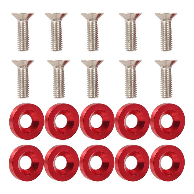 M6 Fender Washer License Plate Bolts, 10 Pcs