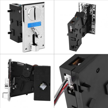 Fugacal Sélecteur de Pièces en CPU, Pièces de Jeu d'Arcade en Plastique, Récepteur de Pièces de Jeu d'Arcade pour Mécanisme de Pièces de Jeu d'Arcade Machine d'Arcade Pièces d'Arcade