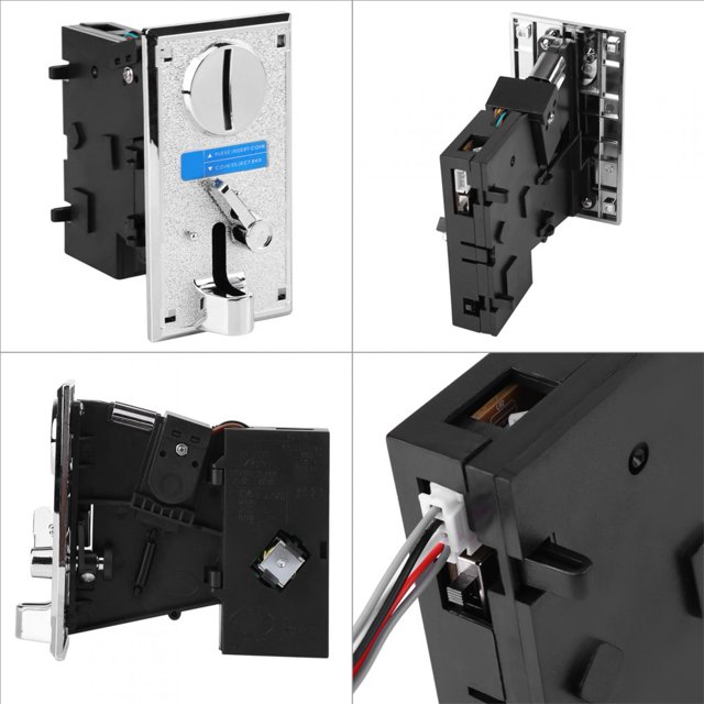 Fugacal Sélecteur de Pièces en CPU, Pièces de Jeu d'Arcade en Plastique, Récepteur de Pièces de Jeu d'Arcade pour Mécanisme de Pièces de Jeu d'Arcade Machine d'Arcade Pièces d'Arcade
