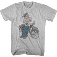 thumbnail image 1 of Popeye Cycle Gray Heather Adult T-Shirt, 1 of 2