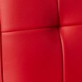 thumbnail image 5 of Boss Office Chaise de Bureau Ergonomique Pivotante Moderne en Similicuir Capitonné, Rouge, 5 of 5