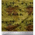 thumbnail image 1 of Soimoi Georgette Viscose Fabric Leaves & Texture Printed Fabric 1 Yard 42 Inch Wide, 1 of 2