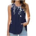 thumbnail image 1 of SDNall Women Printed Pullover Fashionable Casual Round Neck Top, 1 of 9