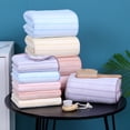 thumbnail image 4 of VogueV Coral Fleece Bath Towel Set - Luxury Spa-Grade 35x70 Inch Pink 1, 4 of 8