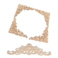 thumbnail image 3 of Wood Appliques Onlays, Unpainted 5Pcs European Style Wooden Onlay Precise Size  For Door, 3 of 8