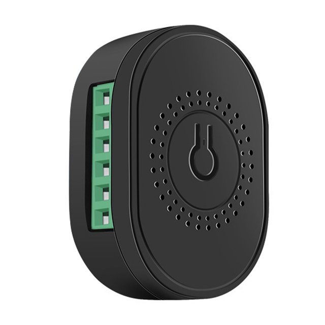 Ruiboury Tuya WiFi Smart Switch Light 16A 2 Way Module DIY On Off Can Timing Control Wireless Breaker For Black 16A 1Set