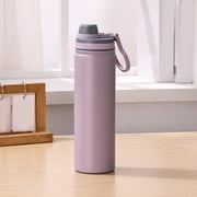 Portable Stainless Steel Insulated Cup - Large Capacity Sports Water Bottle Leak-Proof & Temperature Locking Ergonomic Carry Loop, Purple, JKODE
