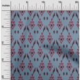 thumbnail image 1 of oneOone Viscose Jersey Fabric Argyle Style Ikat Print Fabric BTY 60 Inch Wide, 1 of 5