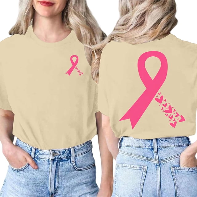 Women's T-Shirts Casual Short Sleeve Tops for Daily and with Round Neck Design